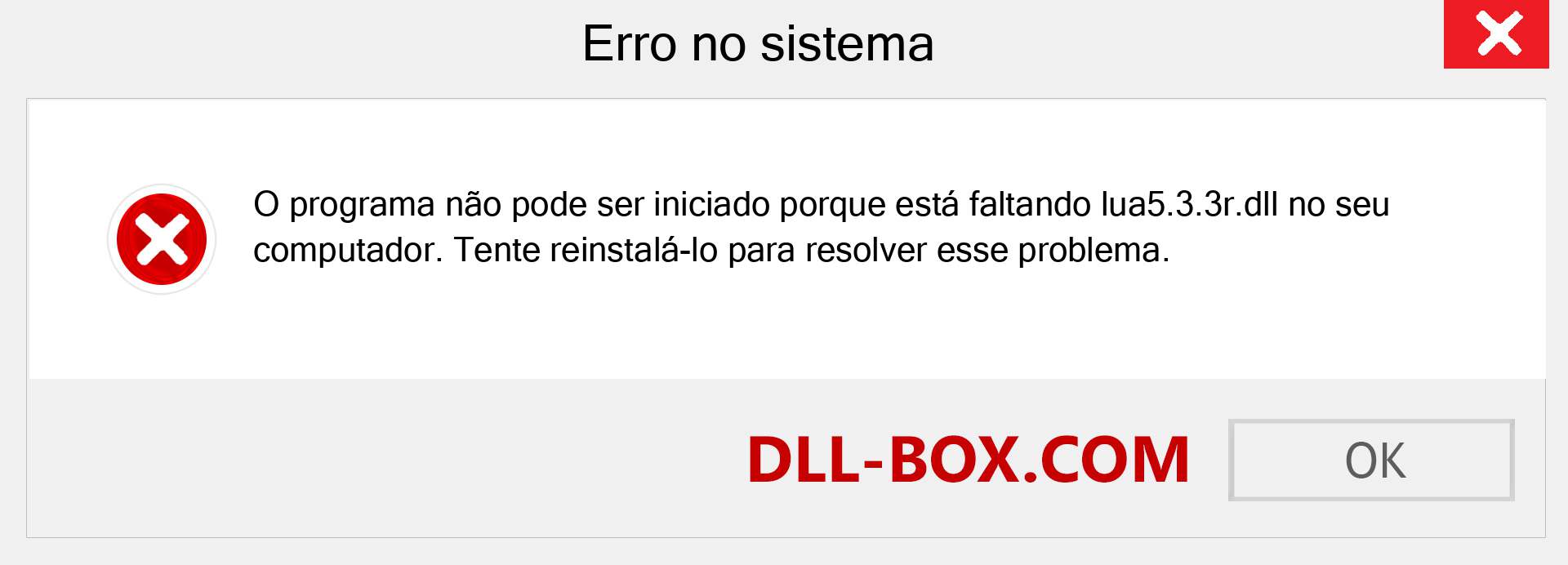 Arquivo lua5.3.3r.dll ausente ?. Download para Windows 7, 8, 10 - Correção de erro ausente lua5.3.3r dll no Windows, fotos, imagens